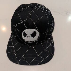 Disney Jack Skellington Nightmare Before Christmas Baseball Hat Flat Brim